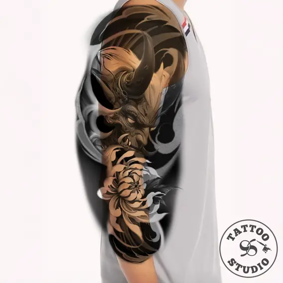 Sasha - Devil with flower 