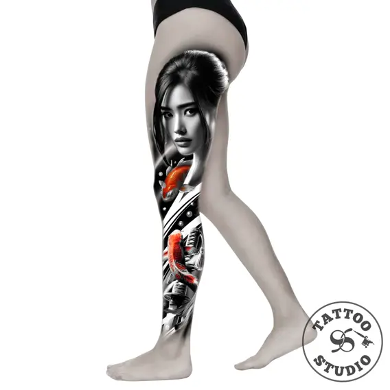 Kola - Japanese inspired leg sleeve 