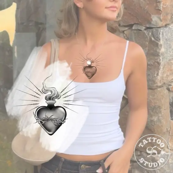 Frederikke - Sacred Heart med torne