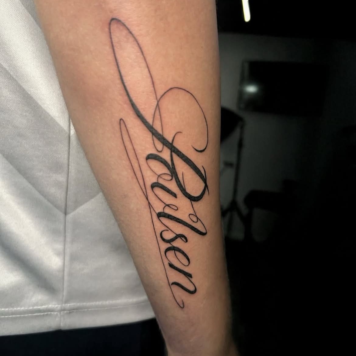 Josephine Letter surname tattoo